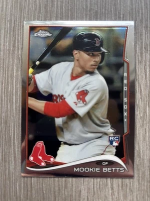 2014 Topps Chrome Update - Mookie Betts US-20 - Rookie Card RC - Red Sox Dodgers - Image 1 of 4