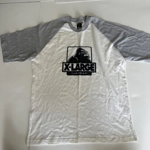 X-large Clothing Brand Gorilla Men's Raglan Shirt - White Grey XL XLarge Vintage - Picture 1 of 4