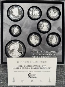 2024 - S Limited Edition Silver Proof Set With Original Box & COA. #C1630 - Picture 1 of 15