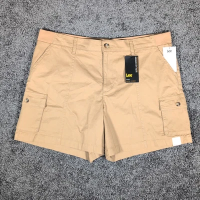 Pantalón Corto Lee Utility Para Mujer 18M Tostado Ultra Lux Flex-To-Go Cintura Elástica Seis Bolsillos Foto 1 de 4