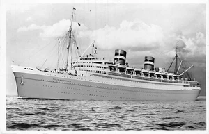 Barco postal: S. S. Nieuw Amsterdam, Holland America Line, publicado en 1957 - Imagen 1 de 2