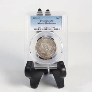 1991 D Mount Rushmore Half PCGS MS70 ***Rev Tye's Stache*** #5594250 - Picture 1 of 2