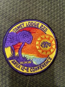 Parche Tamet Boy Scout 1970 OA Conclave Area 12-E Conference Lodge 225 - Imagen 1 de 2