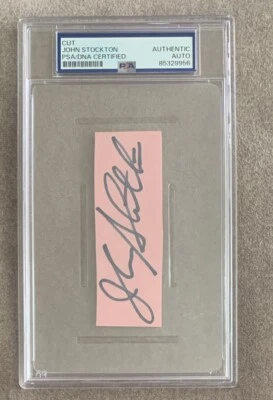 Сертифицированный PSA/DNA джаз Юта с автографом Джона Стоктона - Изображение 1 из 2