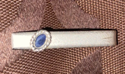 💎Vintage Dante Tie Clip with Lapis Lazuli Stone - Image 1 of 4
