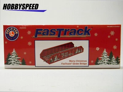 LIONEL MERRY CHRISTMAS GIRDER BRIDGE O GAUGE compatible w/ fastrack 2025050 NEW - Image 1 of 2