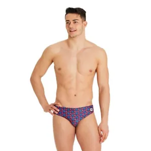 Arena Men's Swim Briefs Allover Royal Multi, Size 36. 005244820 - Picture 1 of 7
