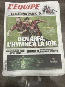 L'Equipe Journal 11/04/2016; Nice-Rennes 3-0; Ben Arfa/ Coupe d'Europe Rugby - Imagen 1 de 1
