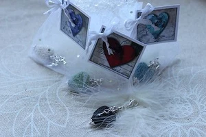 Colgante de cadena lava corazón llave dije colgante intercambiador collar colgante - Imagen 1 de 17