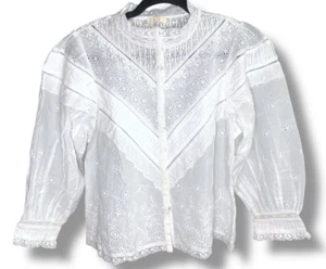 Camicetta romantica contadina con lacci premium donna Aerie AE77 nuova con etichetta - Foto 1 di 5