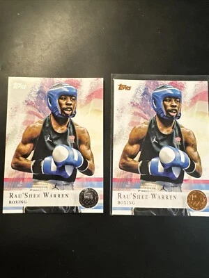 2012 TOPPS RAU SHEE WARREN GOLD/SILVER BOXING CARD - Image 1 of 3