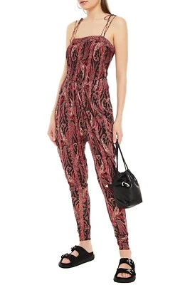 Mono ISABEL MARANT Wonda estampado fruncido jersey elástico blanco cachemir talla 44-L Foto 1 de 4