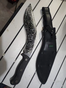 CRKT Johnson KUK Tactical Kukri Fixed Blade Knife (10.56" Black) 2742 - Picture 1 of 2