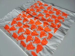 Handmade Tessellated Orange Fox Dog Wolf Pillowcase - Picture 1 of 2
