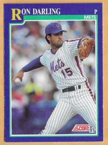 RON DARLING NEW YORK METS #456 - SCORE NM-MT 1991 - Picture 1 of 2