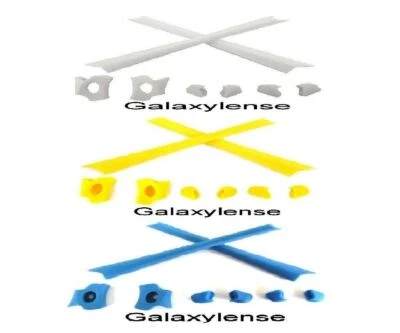 Kit de almohadilla de goma para orejeras y nariz para chaqueta antiaérea Oakley azul, amarillo y blanco Foto 1 de 3