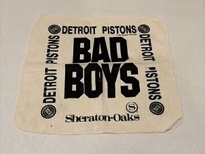 1989 NBA Finals Detroit Pistons vs LA Lakers Basketball "Bad Boys" Rally Flag