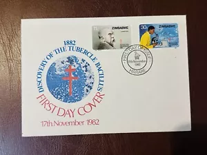 Zimbabwe 1982 FDC Discovery of Tubercle Bacillus by Robert Koch - Picture 1 of 2