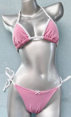 Nwt PINK Frankies Bikinis Cape May Bikini Top & Rosemary Bikini Bottom 2 PC XL - Image 1 of 4