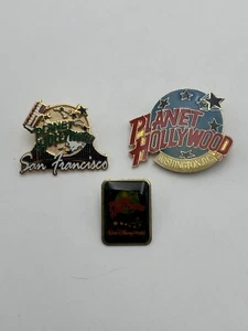 (Lote de 3) Prendedores de solapa Planet Hollywood Washington D.C. San Francisco Walt Disney - Imagen 1 de 12