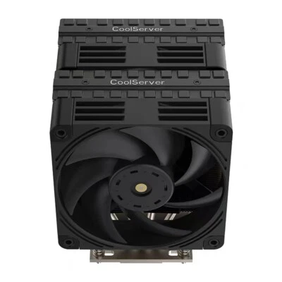 CPU Cooler Support AMD epyc 9654 SP5-M99  6-tube dual fan dual tower 450w - Image 1 of 4