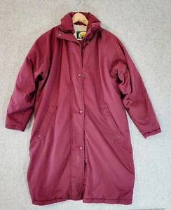 Cabelas Gore Tex Jacket Women Medium Burgandy Lined Hooded Rain Coat Waterproof - Picture 1 of 18