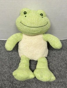 Spark Create Imagine Knit Sock Frog 12" Plush Baby Rattle Stuffed Animal - Picture 1 of 6