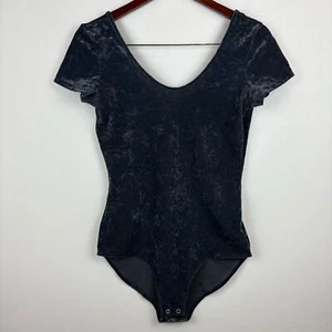 Body manica corta American Eagle in velluto schiacciato - Foto 1 di 5