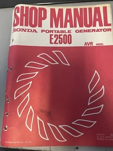 Honda E2500 Generator Factory Owners Service Shop Manual 6287701 OEM SW41C - Picture 1 of 6