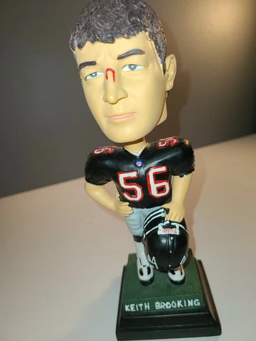 2002 Keith Brooking Atlanta Falcons Bobblehead w/Bloody Nose Cover