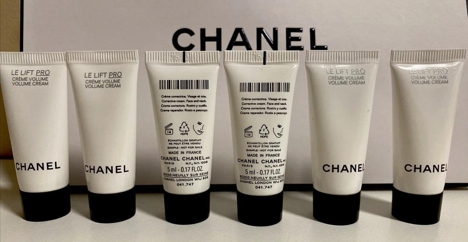 6x CHANEL LE LIFT PRO VOLUME CREME 0,17 oz/5 ml CADA - RECÉM-CHEGADO - Imagem 1 de 1