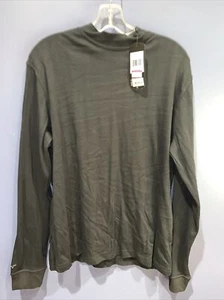 Mens Small Long Sleeve Greg norman play dry pullover Black NWT - Picture 1 of 5