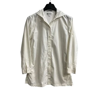 Coolibar Andos Hoodie Mens S White Long Sleeve UPF50 Fishing Jacket Lightweight - Picture 1 of 8