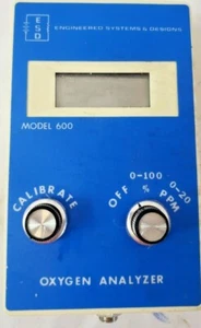ESD Engineered Systems & designs Model 600 Oxygen Analyzer TESTED  - Picture 1 of 2