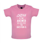 Chess Is The Answer - Baby T-Shirt/Babygrow - Spieler Gambit Brettstücke Turm