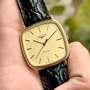 Vintage Longines Tank Formal Quartz Swiss Made Men's Watch 155-6894 - Picture 1 of 10
