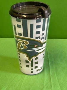 NFL Baltimore Ravens 16 oz Double Wall Acrylic Travel Cup NWT - Picture 1 of 4