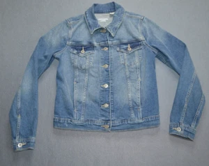 Women’s Levi’s Denizen Size Small Denim Jean Trucker Jacket - Picture 1 of 10