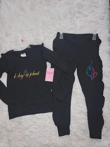 Baby Phat  Girls 2 Pc  Terry Ruffle Jogger Set Pull Over. Various Sizes NWT  - Picture 1 of 9