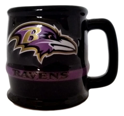 Baltimore Ravens NFL Shot Glass Ceramic 2 Ounce Mini Mug Cover