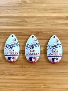 Paquete de 3 imanes decorativos para nevera giratorios de lágrimas vintage MLB LA Dodgers - Imagen 1 de 1