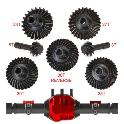 Heavy Duty Overdrive Bevel Gear 24/27/30/33T For 1/10 RC Crawler SCX10 II Axle - Image 1 of 4