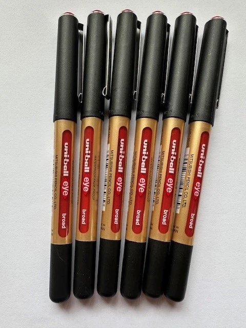Uni-Ball UB150 Eye Rollerball Pen Broad 1mm Red Pack of 5 - image 1 of 1