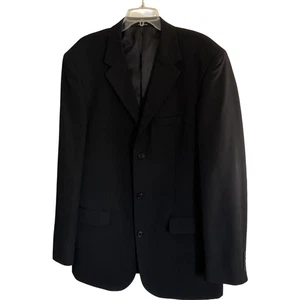 Paulo Solari Men's 42 Extra Long Black Suit Coat Wool Single-Breasted X-Long  - Picture 1 of 10