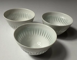 Vtg Arabia Of Finland Friedl Holzer Kjellberg Rice Grains Pattern Bowl Set Of 3 - Picture 1 of 10