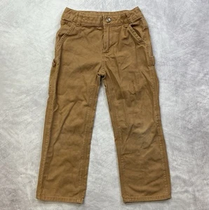 CARHARTT Pants Youth Size 6 Adjustable Cargo Carpenter Workwear Tan Brown - Picture 1 of 8