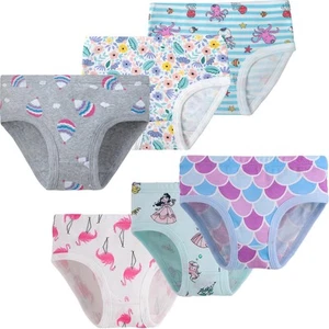 Girls Soft Cotton Underwear Little Kids Cool Breathable Comfort Panties Brief... - Picture 1 of 6