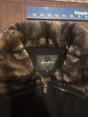 Sean John Faux Fur Suede Coat size Large - Image 1 of 4