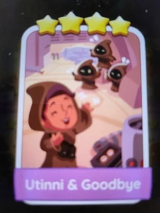 Utinni & Goodbye Set 14 4 Star Utinni E Saluti Mono_poly Stickers - Foto 1 di 1