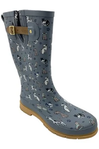 Western Chief Women's Tall Waterproof Rain Boot Furry - Picture 1 of 3